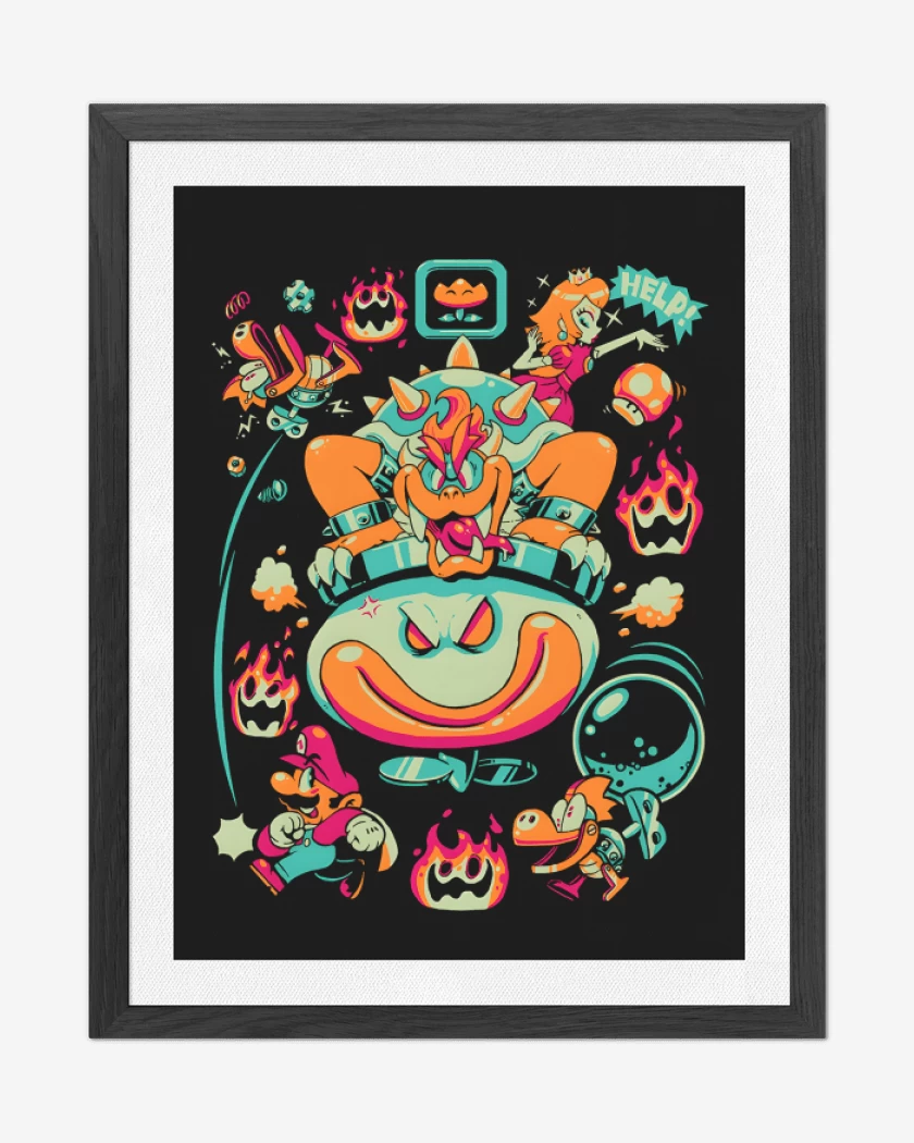Cuadro decorativo Bowser Final 