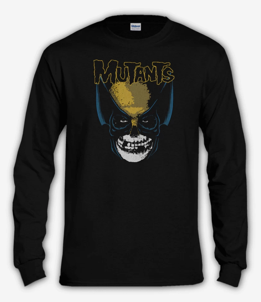 Polera manga larga Negro de Mutants