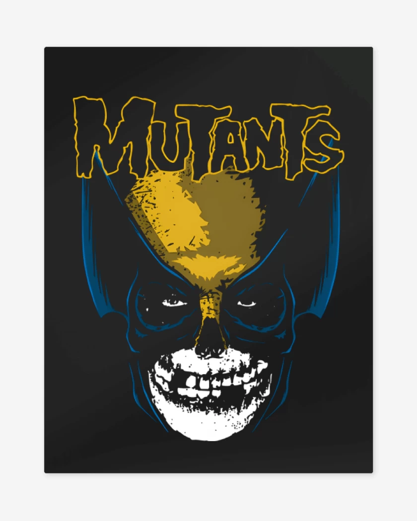 Print metalico Negro de Mutants