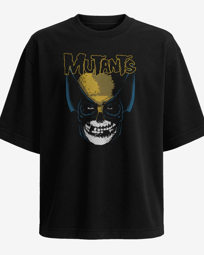 Polera Oversize Negro de Mutants