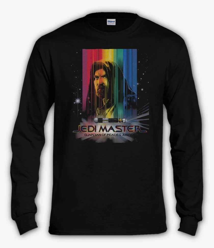 Polera manga larga Negro de Jedi Master