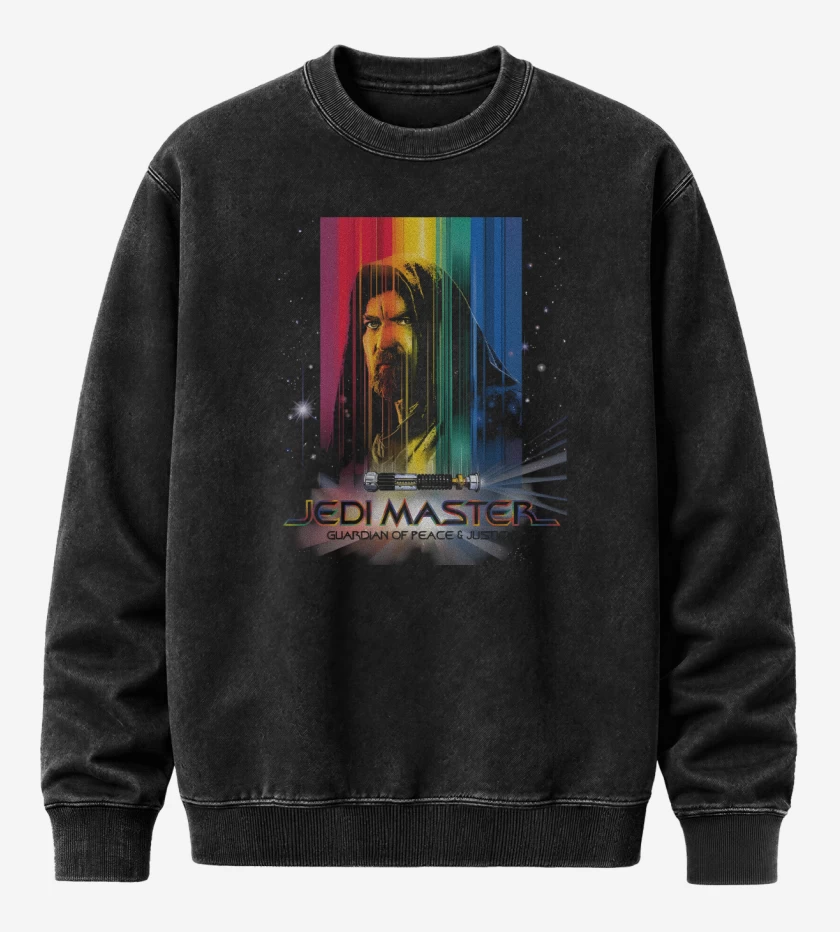 Poleron Polo Acid Wash Negro de Jedi Master