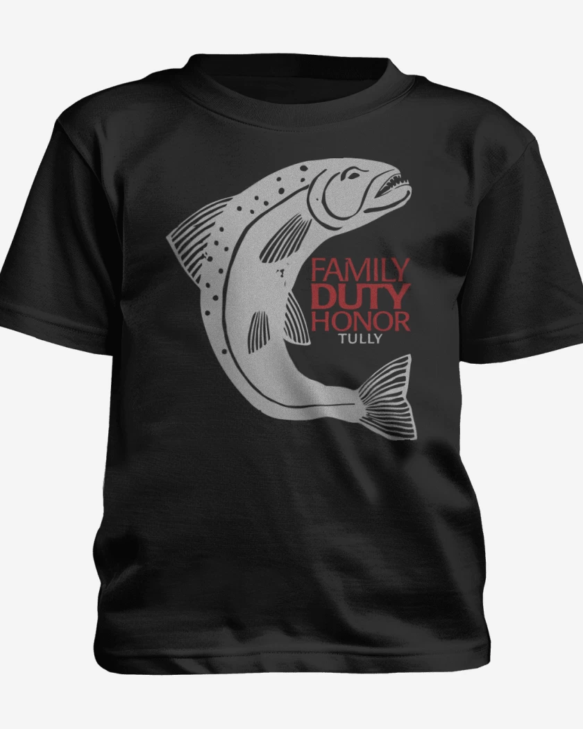 Polera de niño Negro de Family duty honor