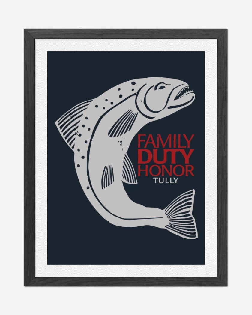 Cuadro decorativo Family duty honor