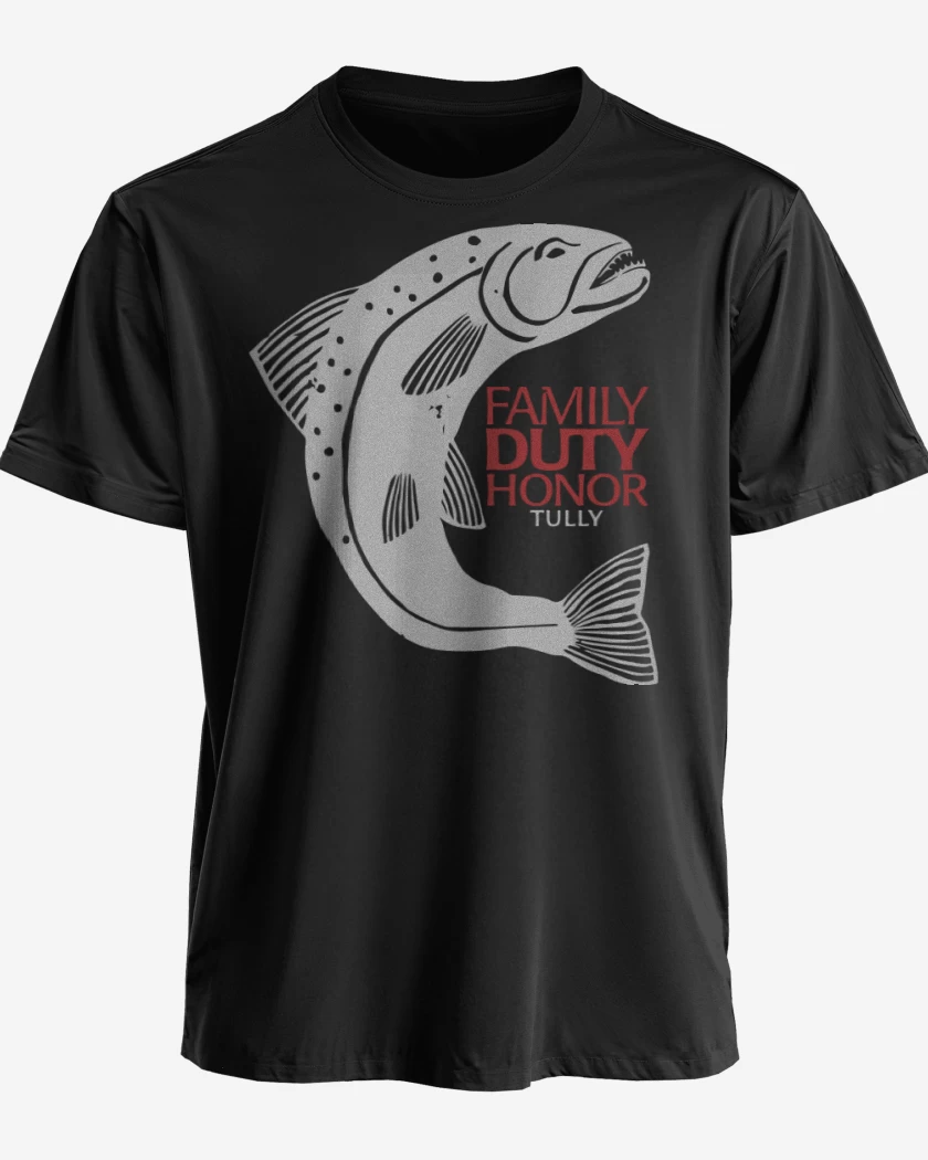 Polera premium Negro de Family duty honor