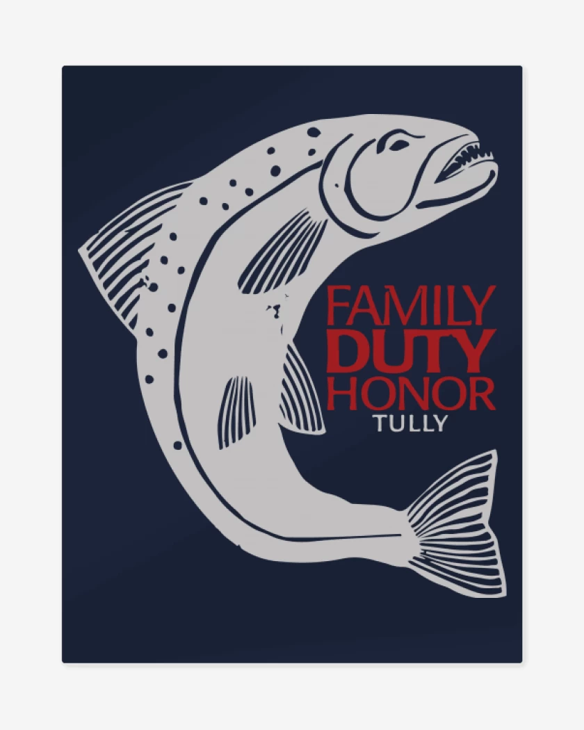 Print metalico Family duty honor