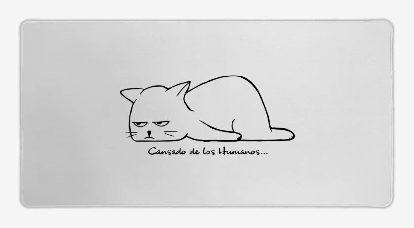 Mouse pad Gamer Cansado de los Humanos