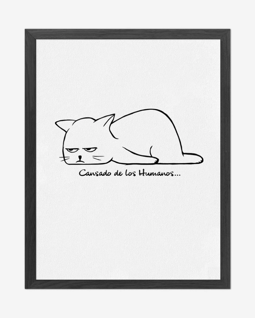 Cuadro decorativo Blanco de Cansado de los Humanos