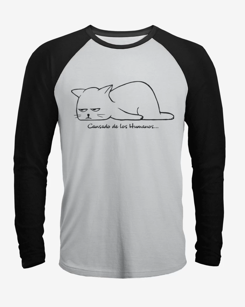 Polera Raglan Cansado de los Humanos