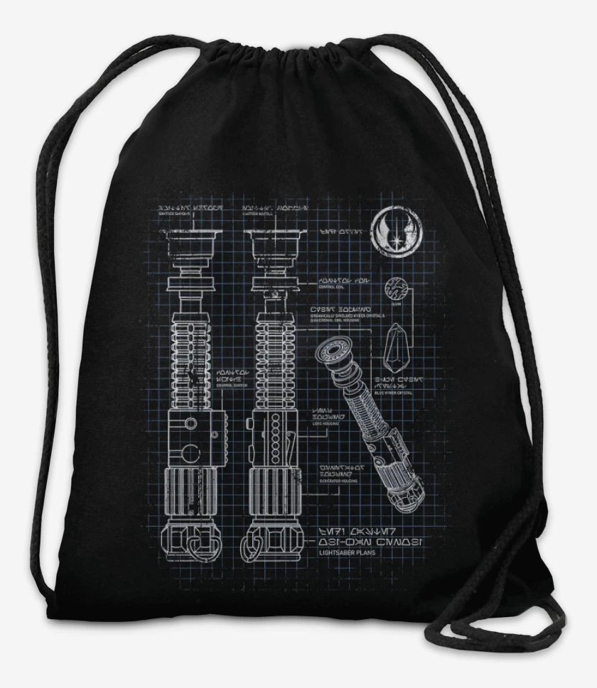 Mochila Negro de Sable Jedi