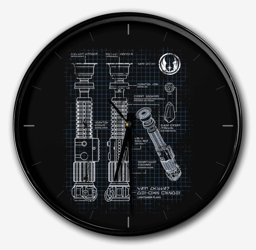 Reloj Negro de Sable Jedi