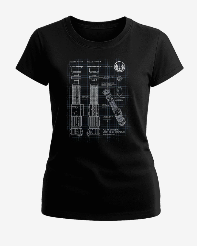Polera de Mujer Negro de Sable Jedi