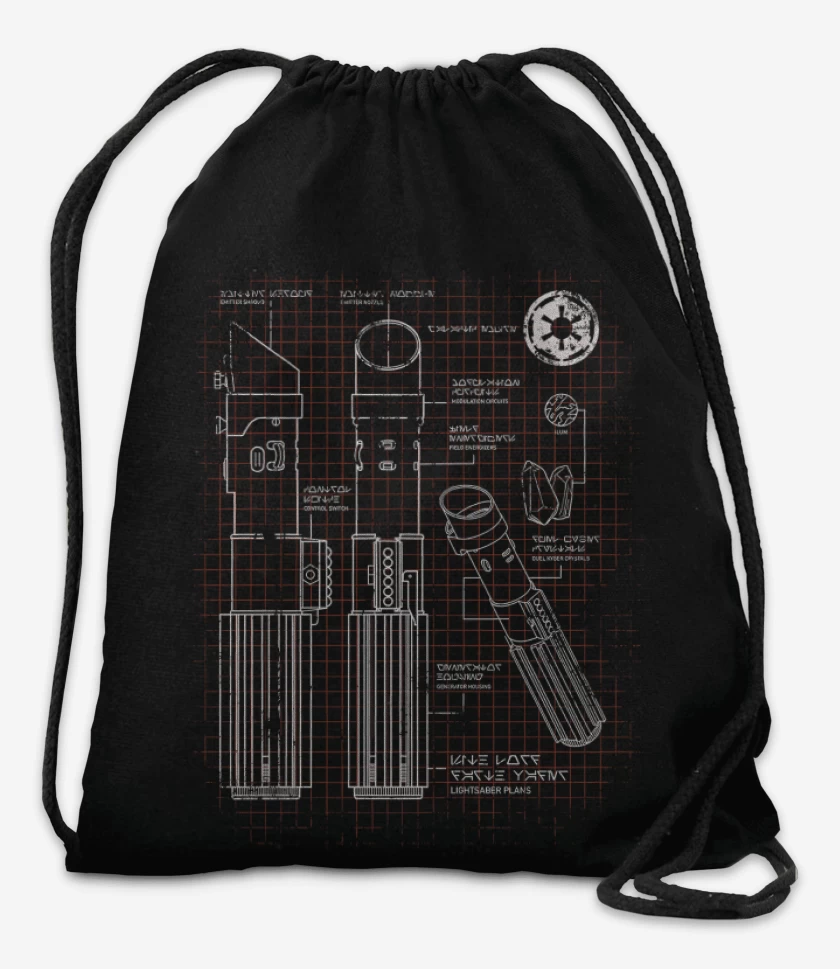 Mochila Negro de Sable Sith 