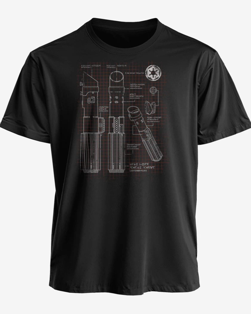Polera premium Negro de Sable Sith 