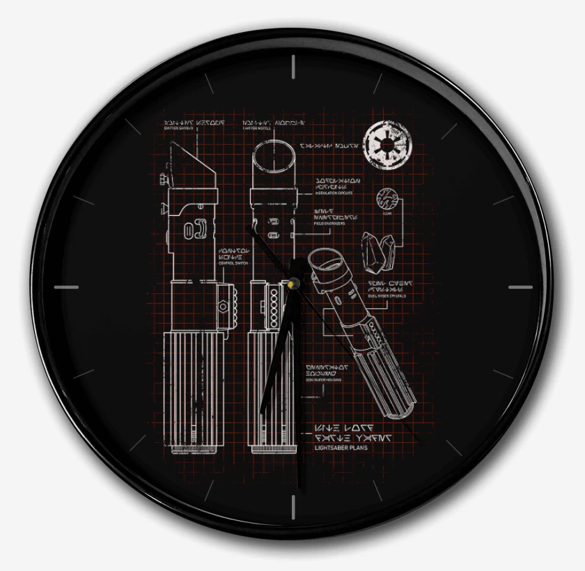 Reloj Negro de Sable Sith 