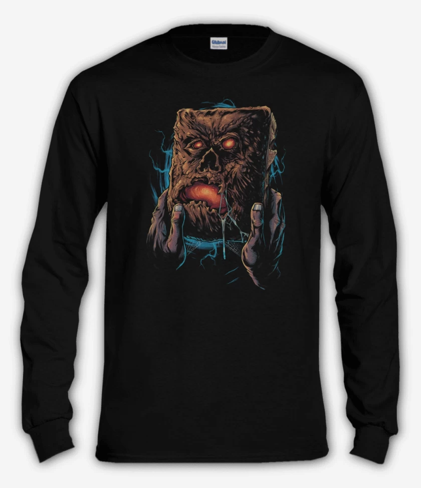 Polera manga larga Negro de Necronomicon