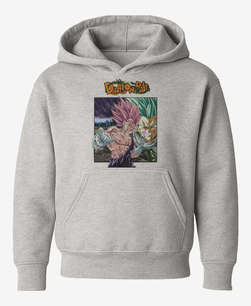 Poleron de niño Gris Melange de Vegeta Ultra Ego vs Granola