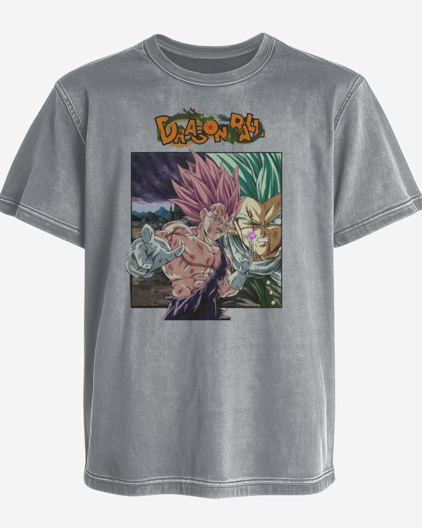 Polera desgastada Vegeta Ultra Ego vs Granola
