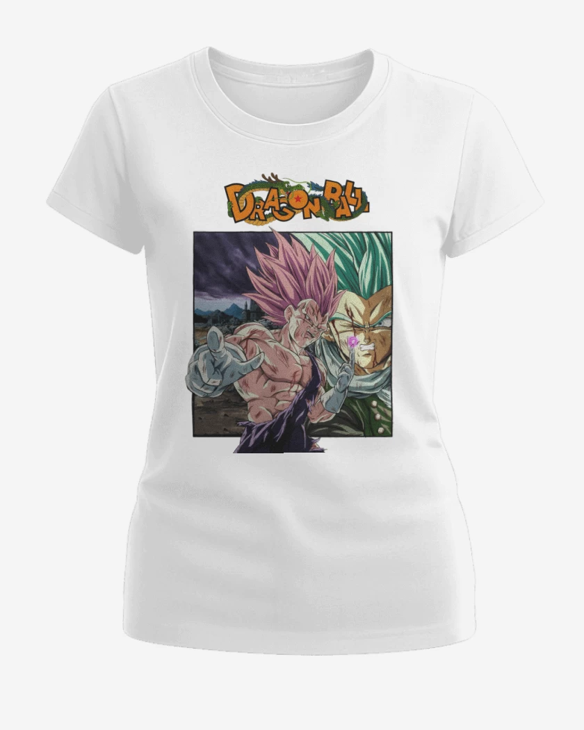 Polera de Mujer Blanco de Vegeta Ultra Ego vs Granola