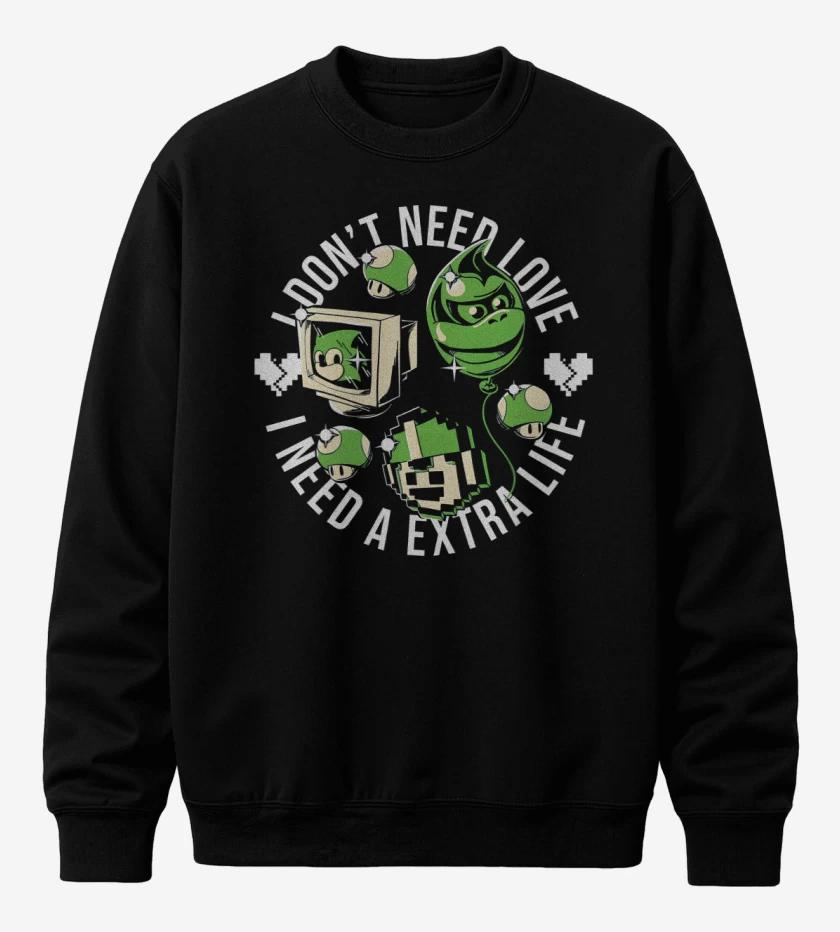 Poleron polo I Need a EXTRA LIFE
