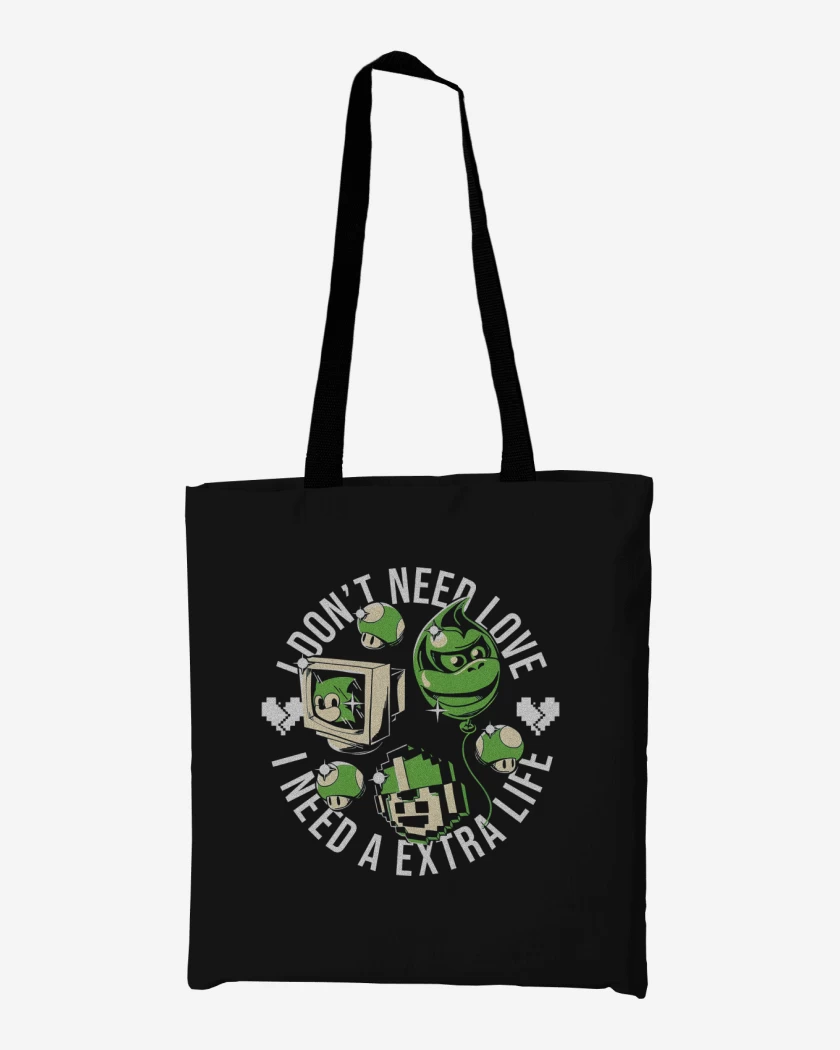 Totebag I Need a EXTRA LIFE