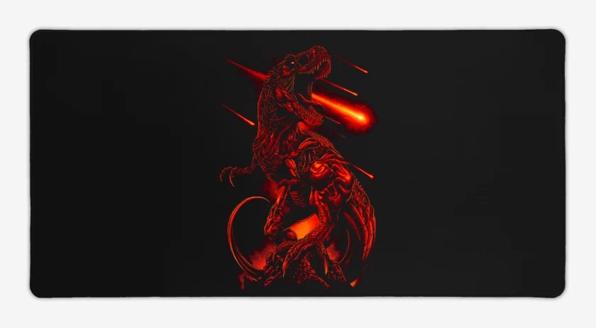 Mouse pad Gamer Negro de Extinción
