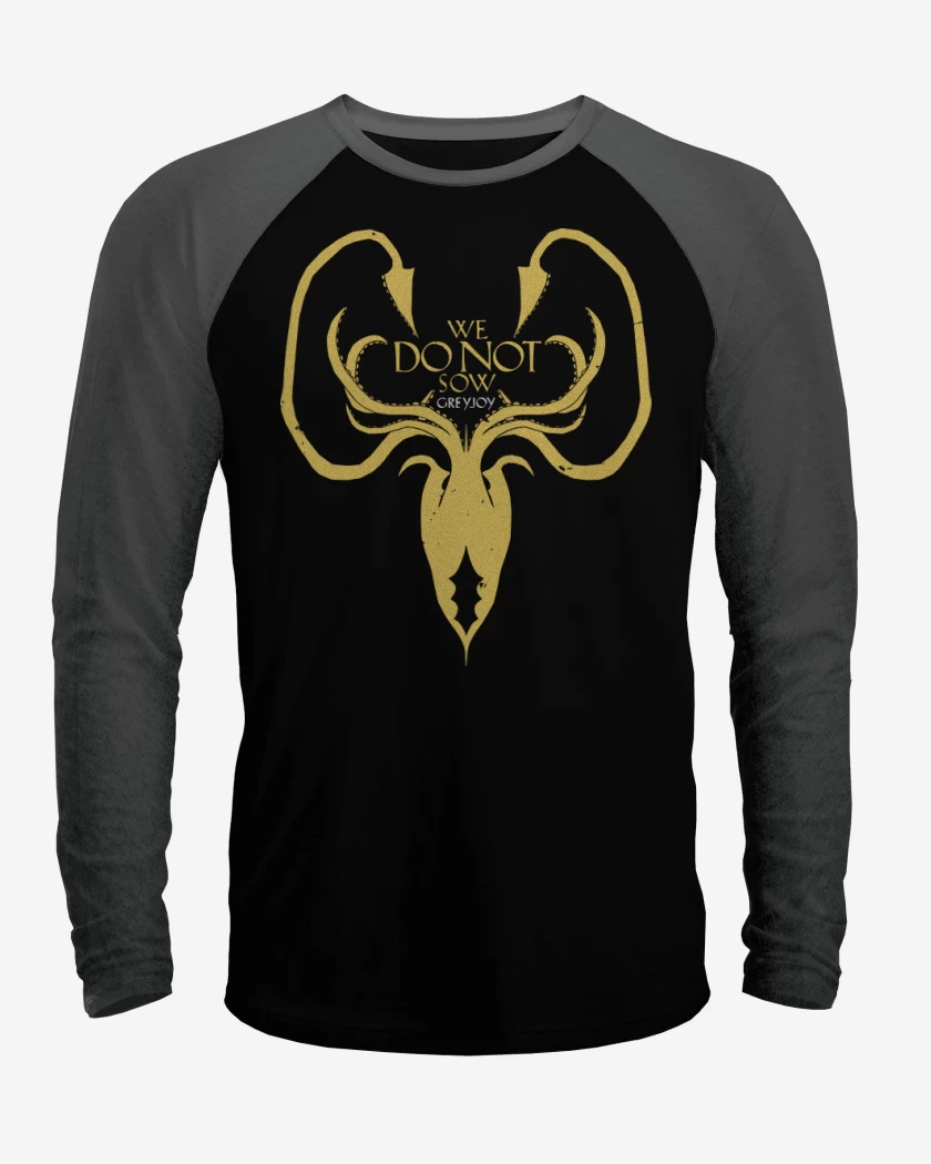 Polera Raglan Negro / Negro Heather de We do not sow