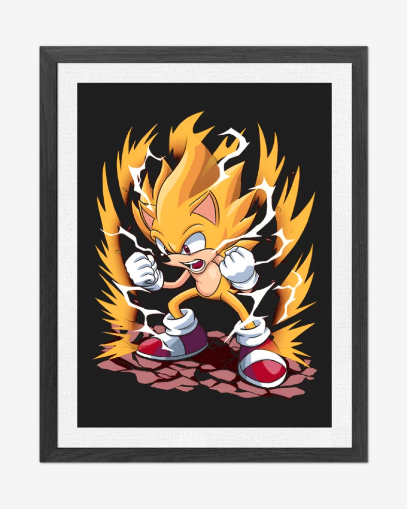Cuadro decorativo Negro de Super Sonic