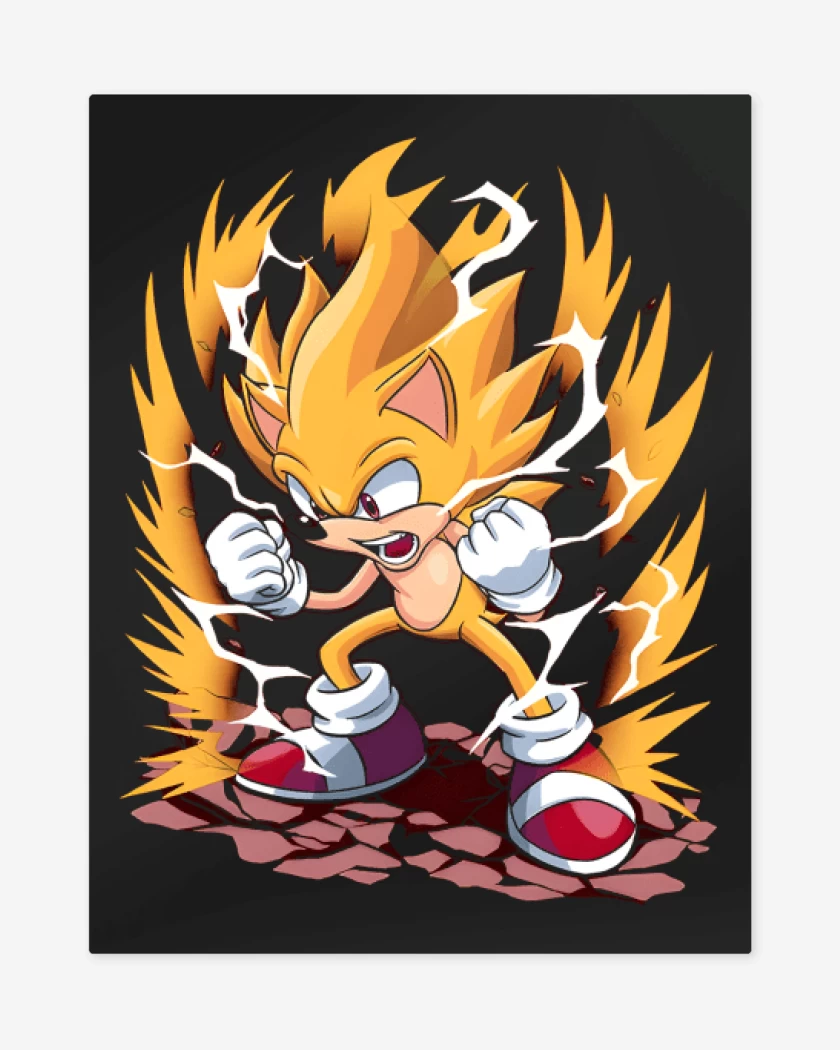 Print metalico Negro de Super Sonic