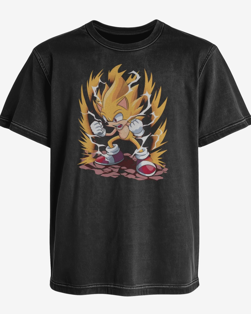 Polera desgastada Super Sonic