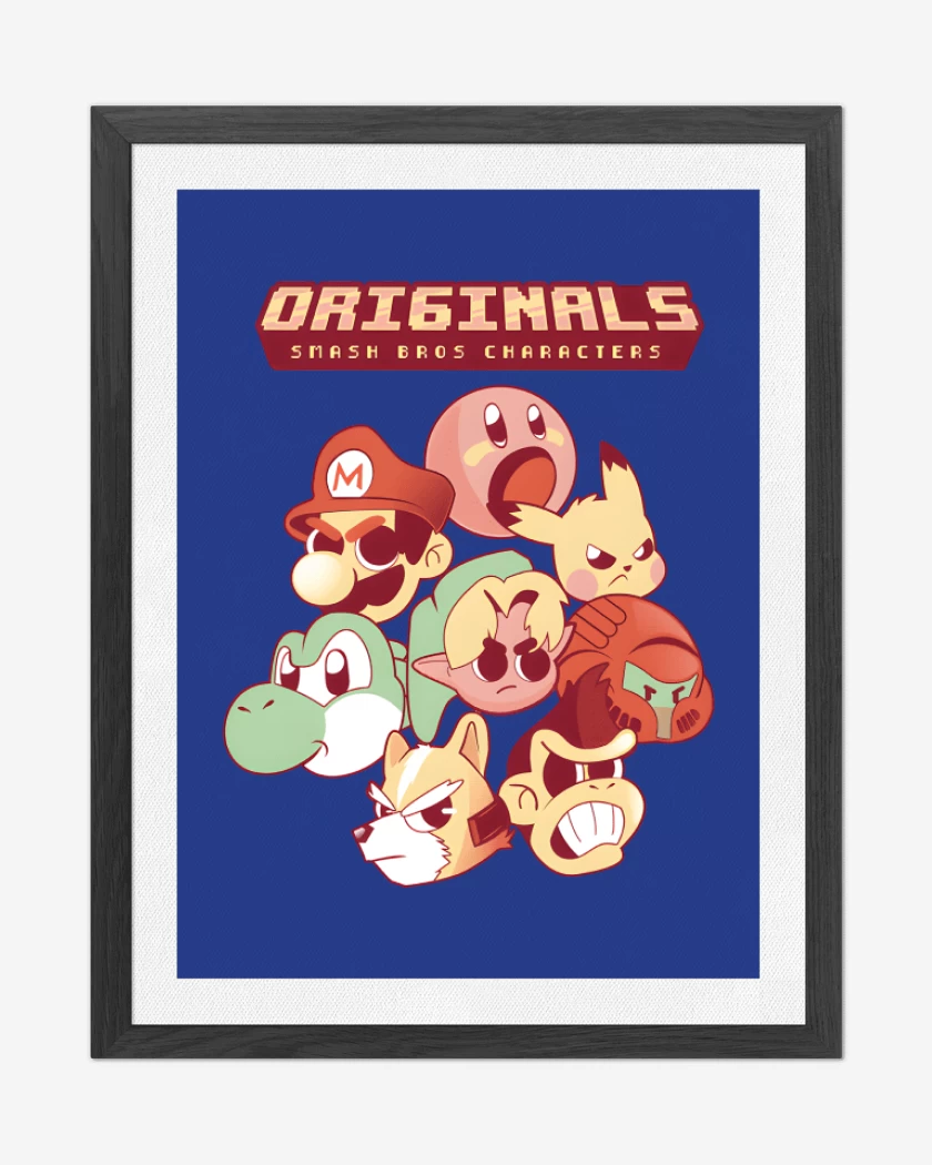 Cuadro decorativo Originals Smash Bros