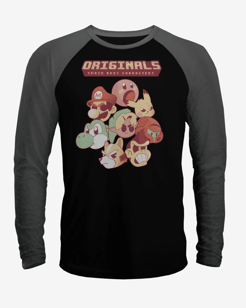 Polera Raglan Originals Smash Bros