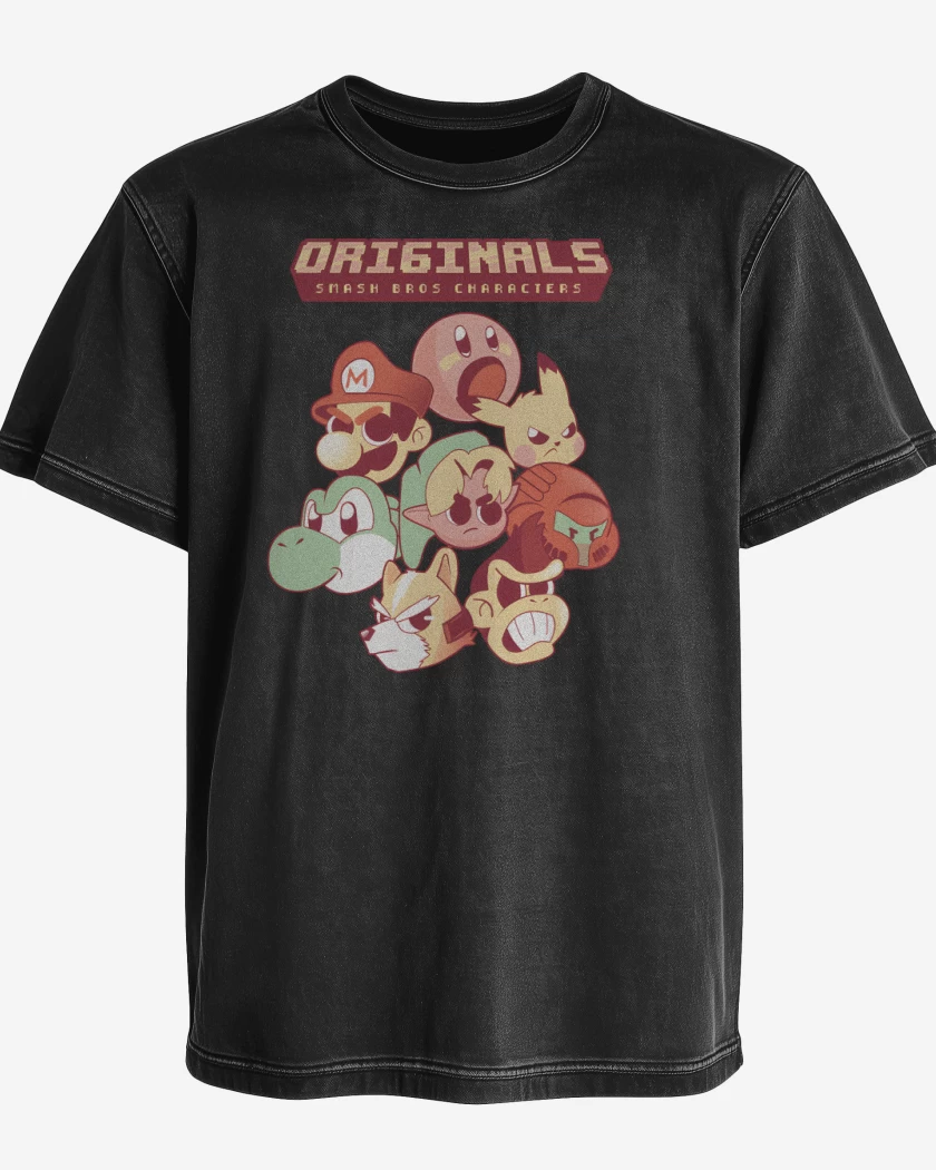Polera desgastada Originals Smash Bros