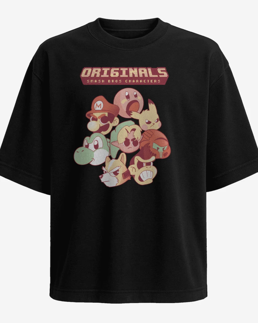 Polera Oversize Originals Smash Bros