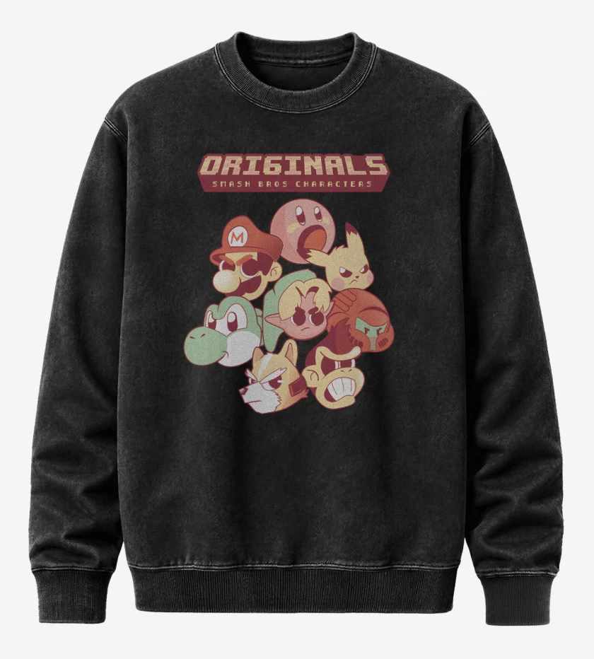 Poleron Polo Acid Wash Originals Smash Bros