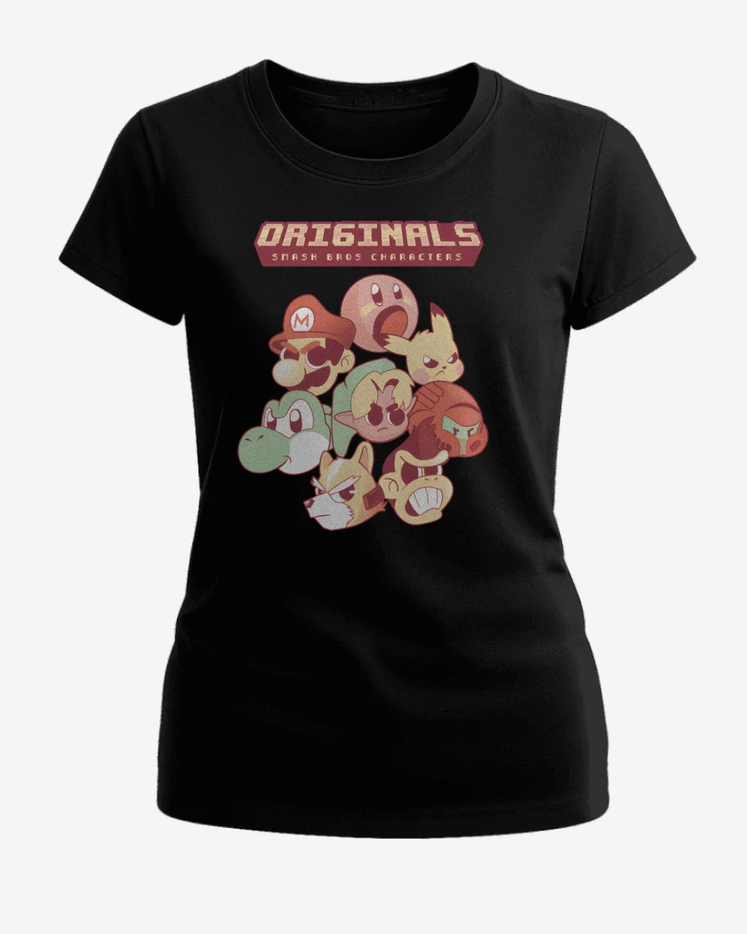 Polera de Mujer Negro de Originals Smash Bros