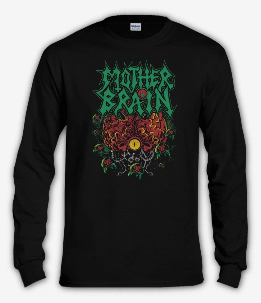 Polera manga larga Negro de Mother Brain 