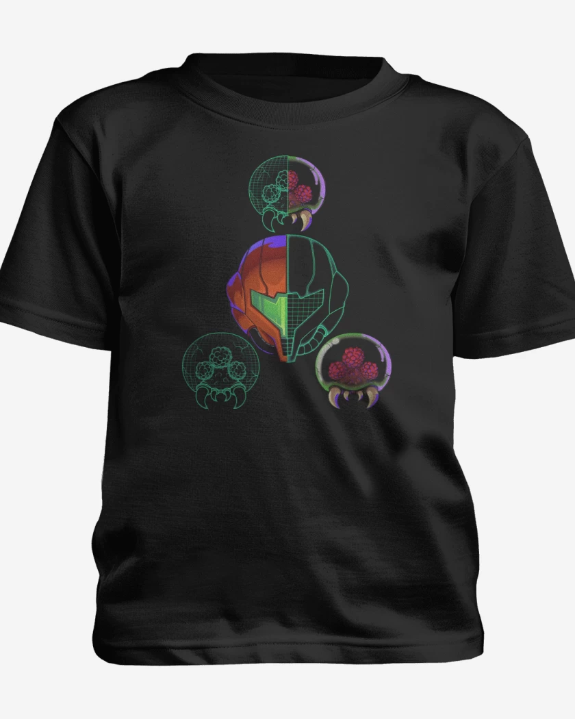 Polera de niño Negro de Dimensión Metroid