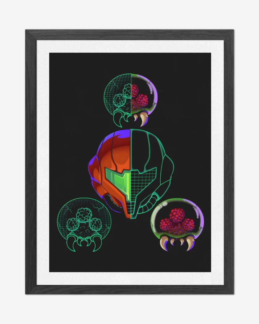 Cuadro decorativo Negro de Dimensión Metroid