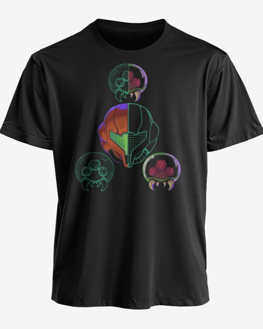Polera premium Negro de Dimensión Metroid