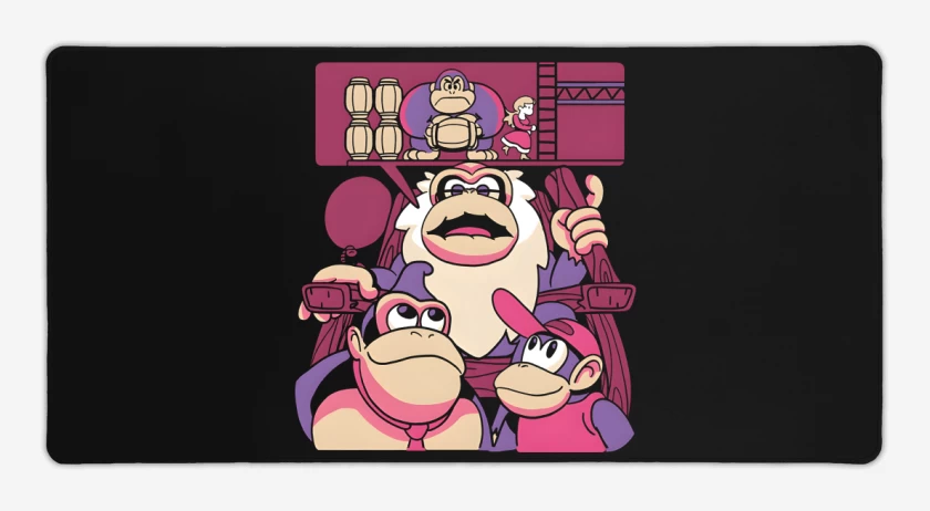 Mouse pad Gamer Negro de Nostalgia Kong