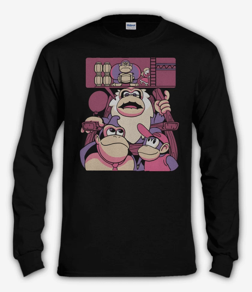 Polera manga larga Nostalgia Kong