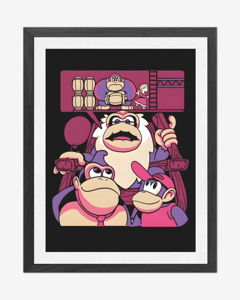 Cuadro decorativo Negro de Nostalgia Kong