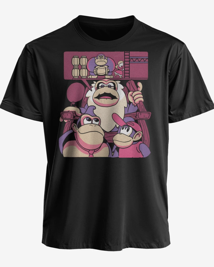 Polera premium Negro de Nostalgia Kong