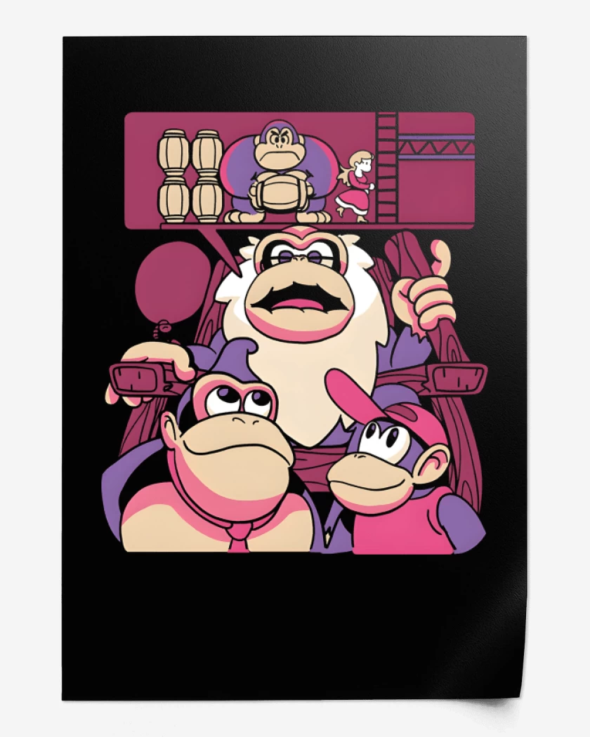 Print Nostalgia Kong