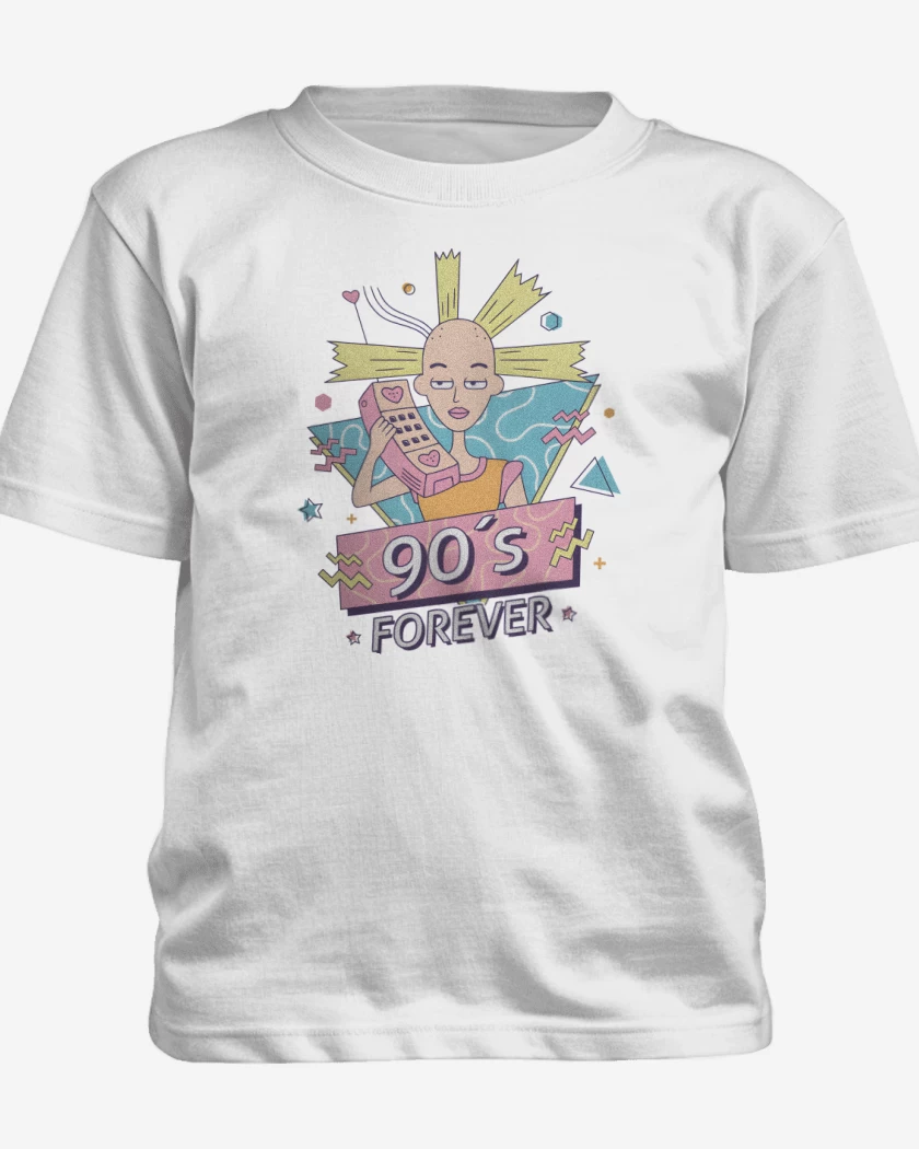 Polera de niño Blanco de 90s Forever