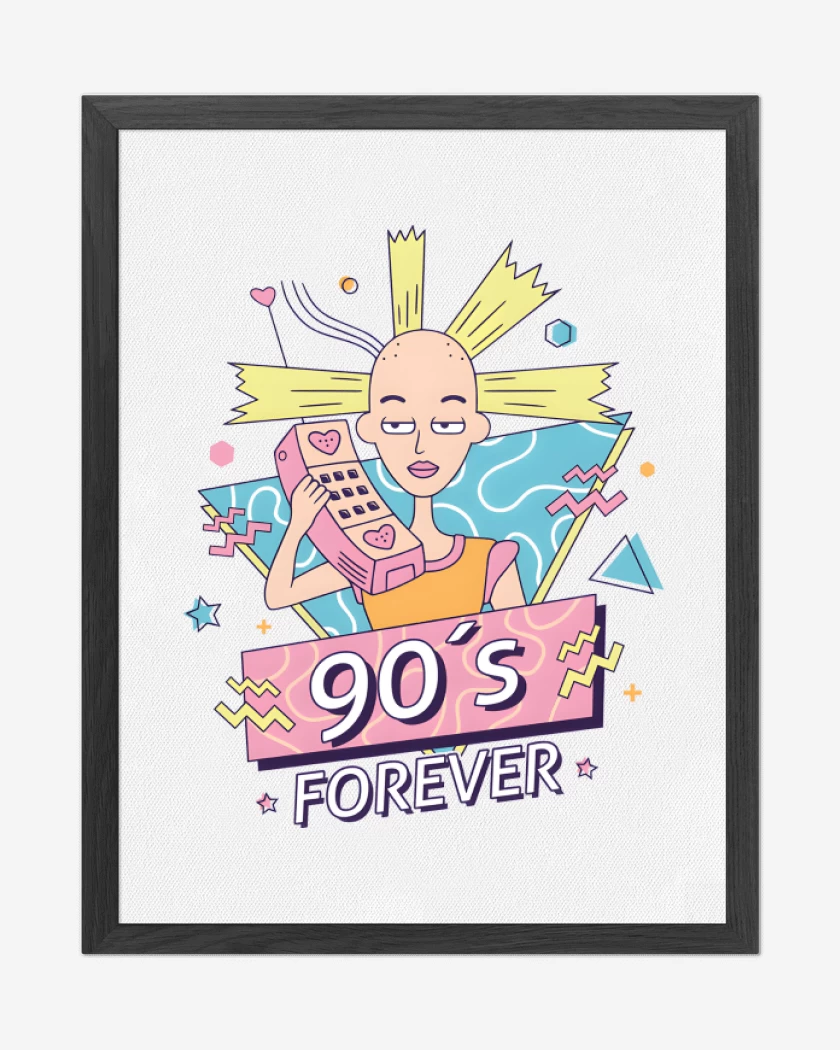 Cuadro decorativo Blanco de 90s Forever
