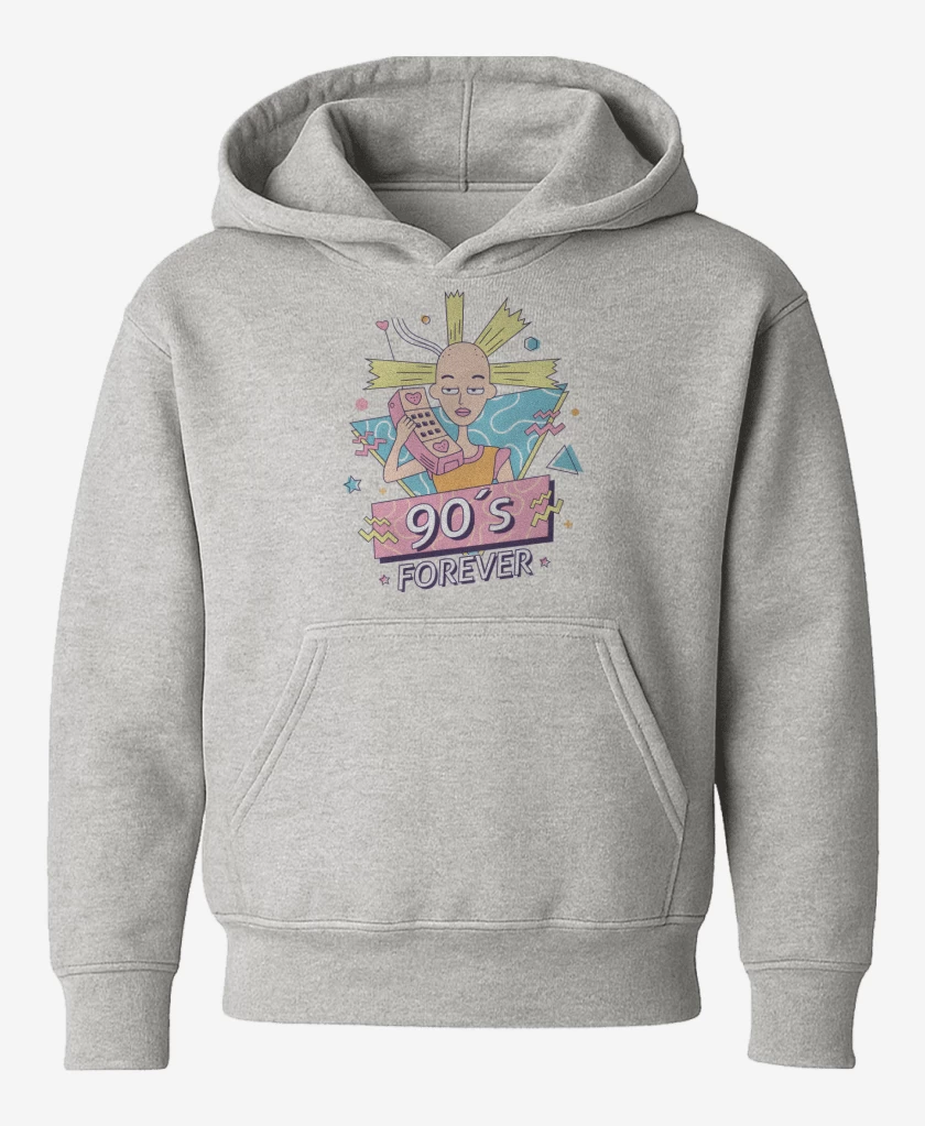 Poleron de niño Gris Melange de 90s Forever