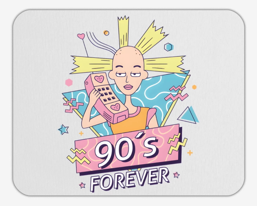 Mousepad Blanco de 90s Forever