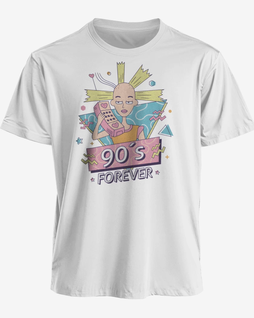 Polera premium Blanco de 90s Forever